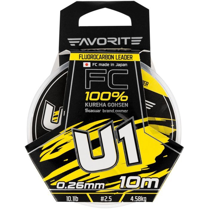 Флюорокарбон Favorite U1 FC 10m 3.5/0.31mm 14.1lb/6.38kg (1693.11.82) изображение 2