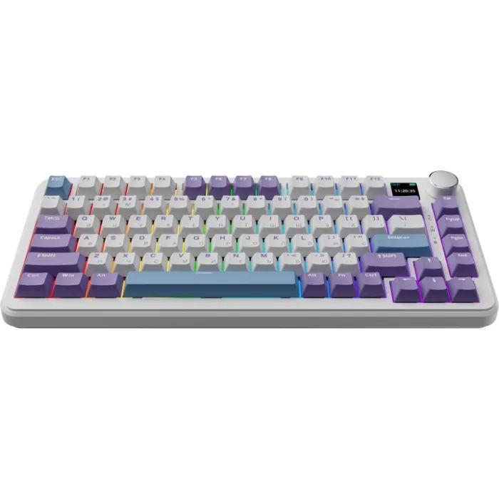 Клавиатура Ajazz AK820 MAX Magnetic switches Purple RGB USB/Wireless/Bluetooth UA Purple (AK820MAX-M-PWB) изображение 5