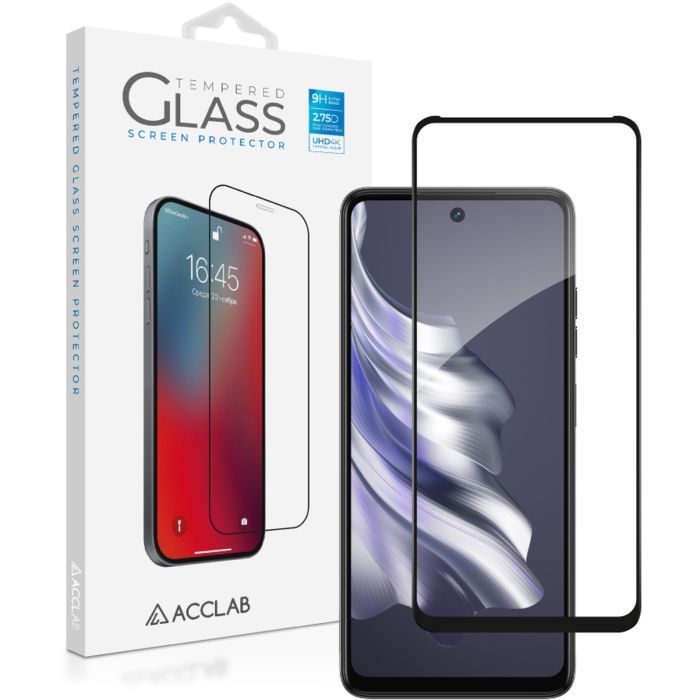 Скло захисне ACCLAB Full Glue Tecno Spark 20 Black (1283126588976)