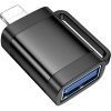 Переходник UA31A Lightning M to USB F OTG Black HOCO (6942007628082) изображение 3