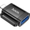 Переходник UA31A Lightning M to USB F OTG Black HOCO (6942007628082)