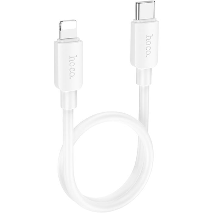 Дата кабель USB-C to Lightning 0.25m Hyper PD X96 black HOCO (6942007609364)