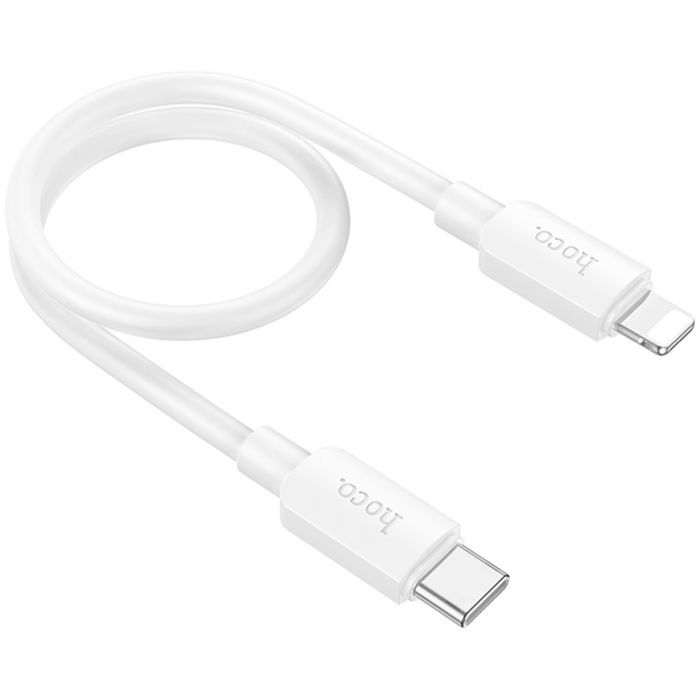Дата кабель USB-C to Lightning 0.25m Hyper PD X96 black HOCO (6942007609364) изображение 3