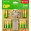 Батарейка Gp AA * 12 + AAA * 12 Ultra Alcaline + fan (4891199233982)