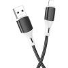 Дата кабель USB 2.0 AM to Lightning 1.0m 2.4A silicone BX79 black BOROFONE (6974443384741) изображение 2