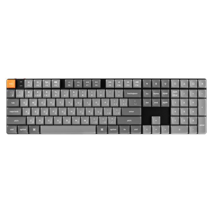 Клавіатура Keychron K5 Max Gateron MX 2.0 Red White Led QMK Wireless/Bluetooth/USB-А UA Black (K5M-A1-UA)