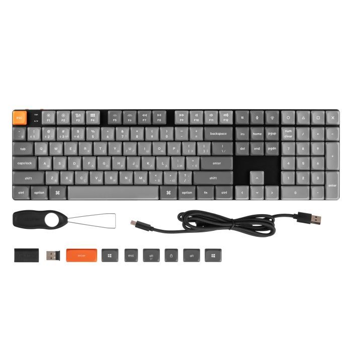 Клавіатура Keychron K5 Max Gateron MX 2.0 Red White Led QMK Wireless/Bluetooth/USB-А UA Black (K5M-A1-UA) зображення 2
