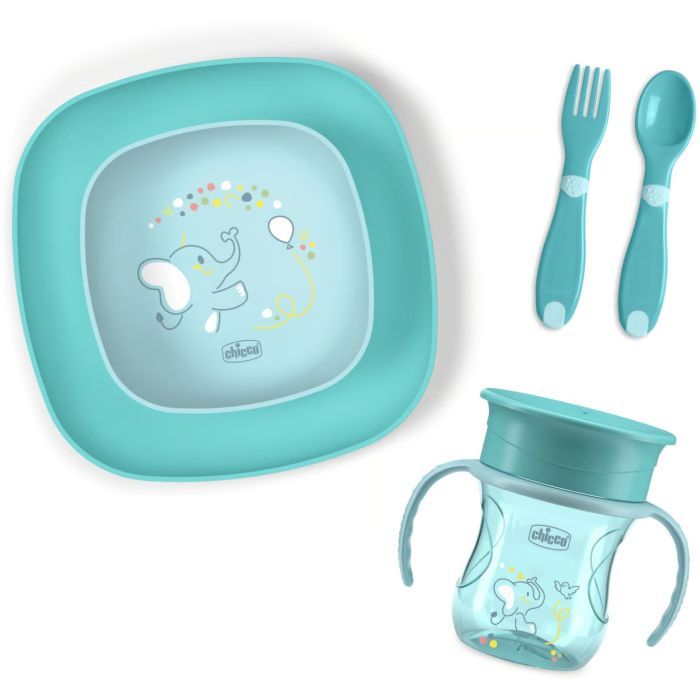 Набор детской посуды Chicco Set Pappa 12 м+ Рожевий (16201.15)