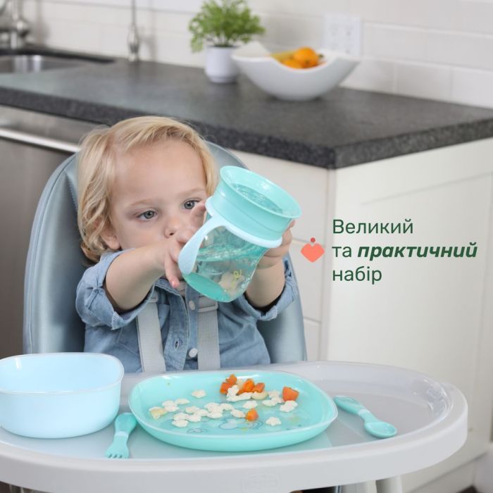 Набор детской посуды Chicco Set Pappa 12 м+ Рожевий (16201.15) изображение 6