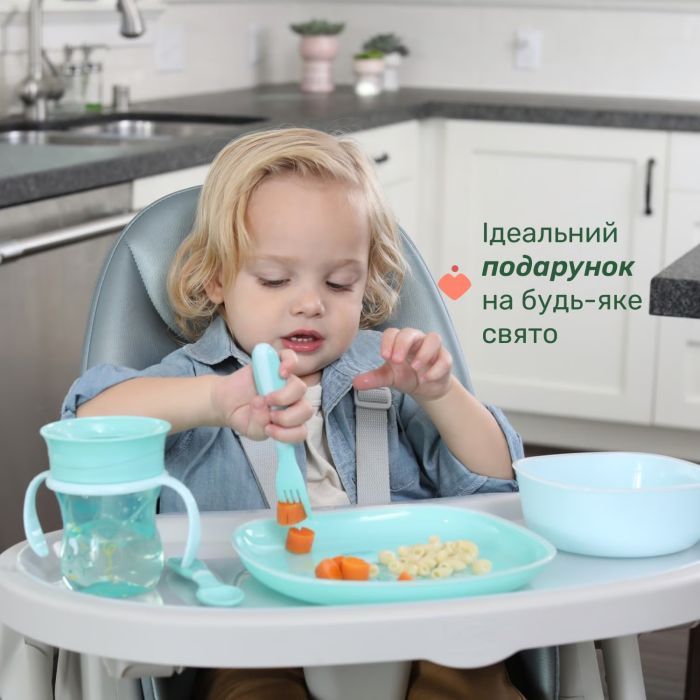 Набор детской посуды Chicco Set Pappa 12 м+ Рожевий (16201.15) изображение 7