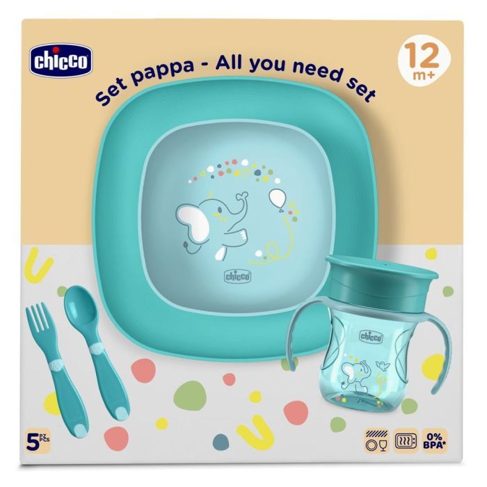 Набор детской посуды Chicco Set Pappa 12 м+ Рожевий (16201.15) изображение 8