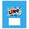 Зошит Школярик Love 12 аркушів лінія (012-3364L)