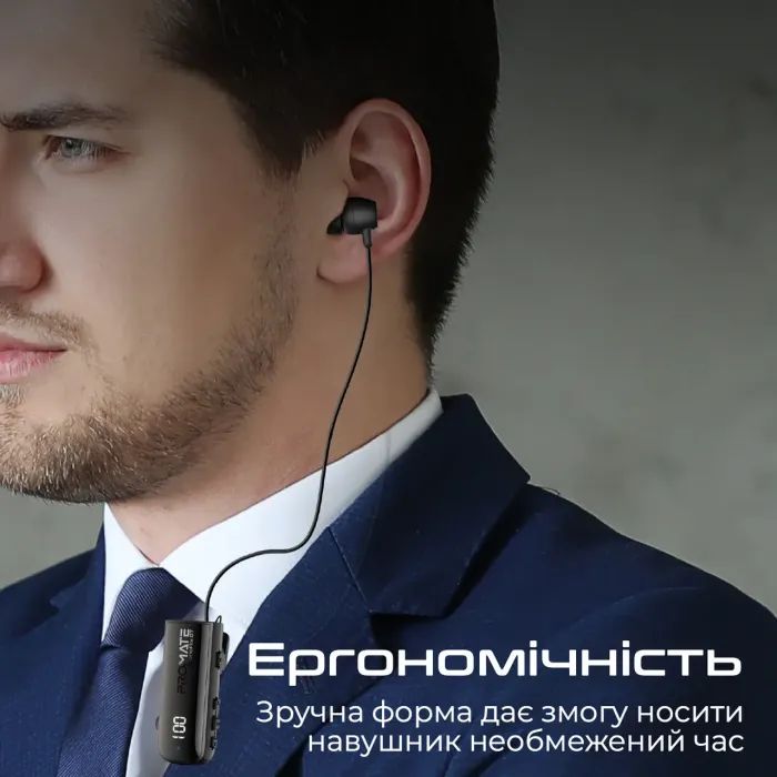Наушники Promate Monoflix-bt Black (monoflix-bt.black) изображение 8