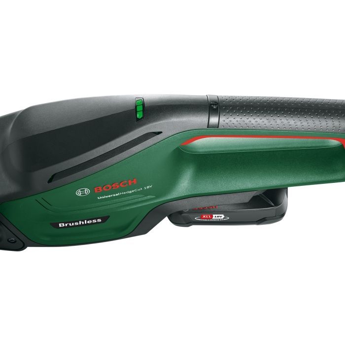 Кусторез Bosch аккумуляторный UniversalHedgeCut 18V-50 18V, 2.5Ah, 50мм, шаг реза 20мм (0.600.849.K01) изображение 6