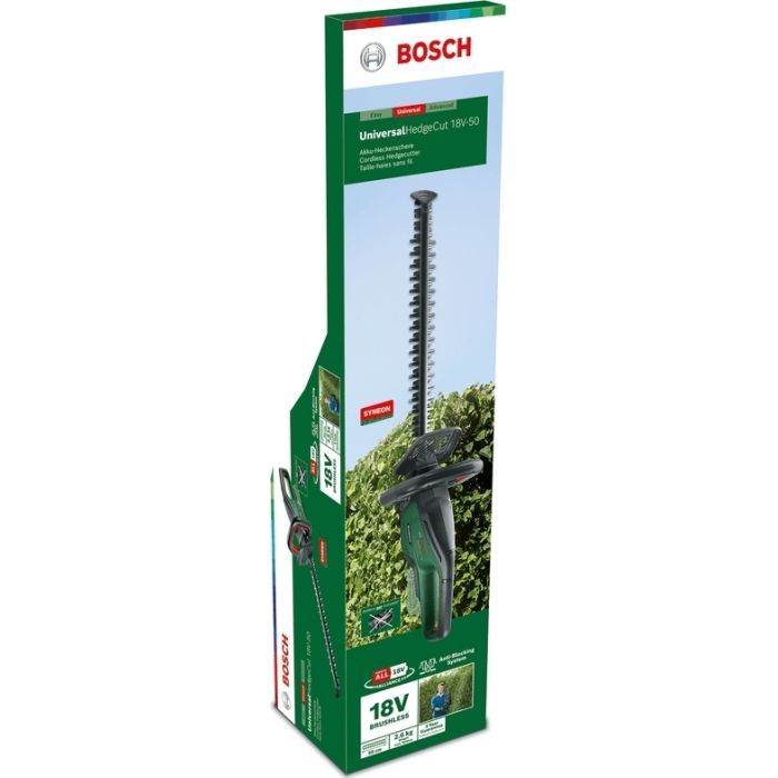Кусторез Bosch аккумуляторный UniversalHedgeCut 18V-50 18V, 2.5Ah, 50мм, шаг реза 20мм (0.600.849.K01) изображение 8