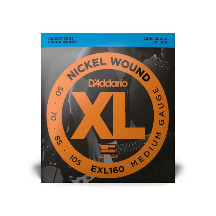 Струны для гитары D'Addario XL Nickel Wound Bass Medium (50-105) (EXL160)