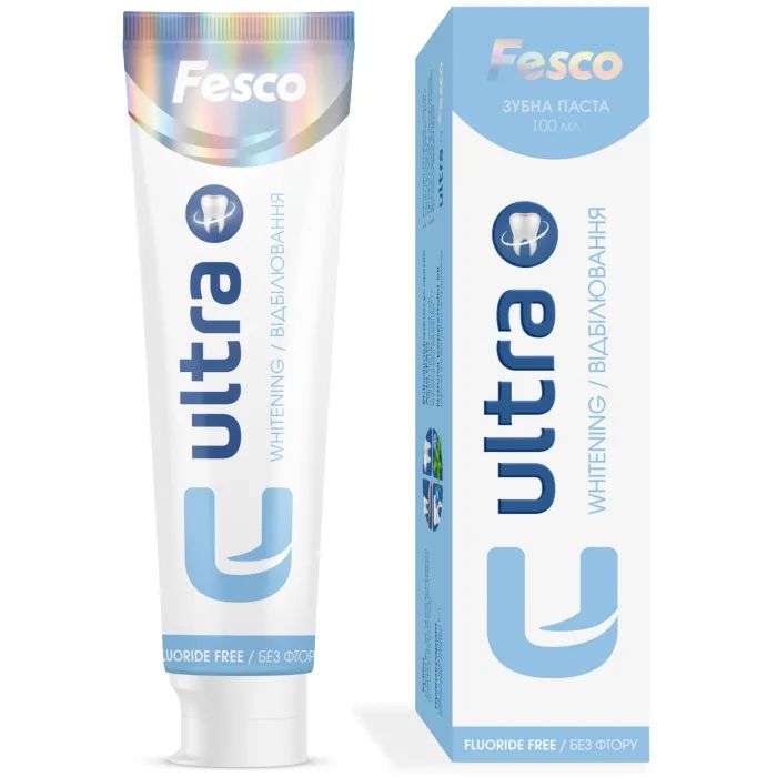 Зубна паста Fesco Ultra Whitening Відбілювання 100 мл (4820204701970) зображення 2