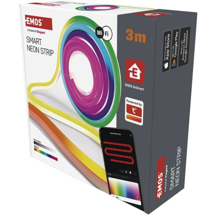 Світлодіодна стрічка EMOS ZPW313I NEON white 3 m 24 Вт RGBIC WiFi (ZPW313I) зображення 6