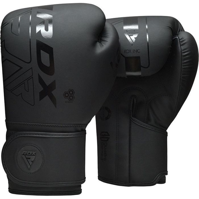 Боксерські рукавички RDX F6 Kara Matte Black 6 унцій (BGR-F6MB-6OZ) зображення 2