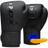 Боксерські рукавички RDX F6 Kara Matte Black 6 унцій (BGR-F6MB-6OZ)