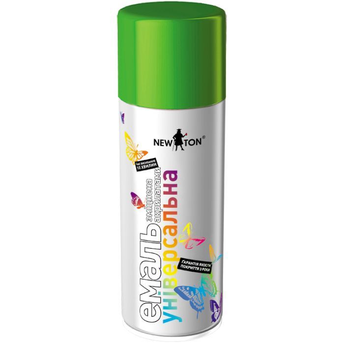 Аэрозольная краска для автомобиля New Ton універсальна 6018 салатний, аероз. 400 мл (000000226)