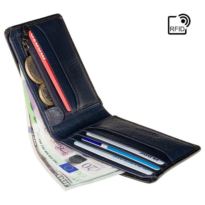 Гаманець Visconti AT63 Roland з RFID Burnish Blue (AT63 BLUE) зображення 4