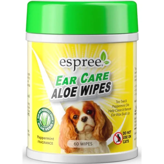 Влажные салфетки для животных Espree Aloe Ear Care Pet Wipes 60 шт. (0748406012776)