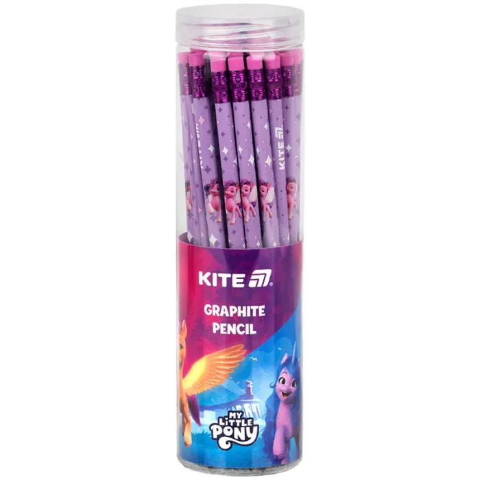 Олівець графітний Kite My Little Pony тригранний, з гумкою, НВ (LP25-046) зображення 2
