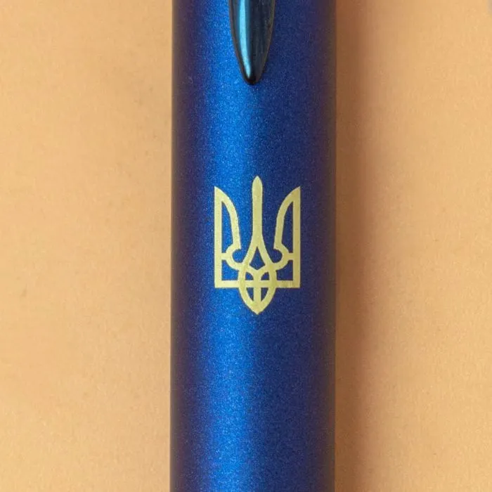 Ручка шариковая Parker IM 17 Professionals UKRAINE Monochrome Blue BP Трезубец (28132_T001y) изображение 2
