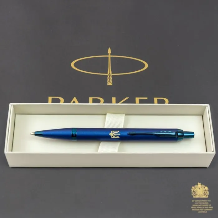 Ручка шариковая Parker IM 17 Professionals UKRAINE Monochrome Blue BP Трезубец (28132_T001y) изображение 4