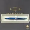 Ручка шариковая Parker IM 17 Professionals UKRAINE Monochrome Blue BP Трезубец (28132_T001y) изображение 4