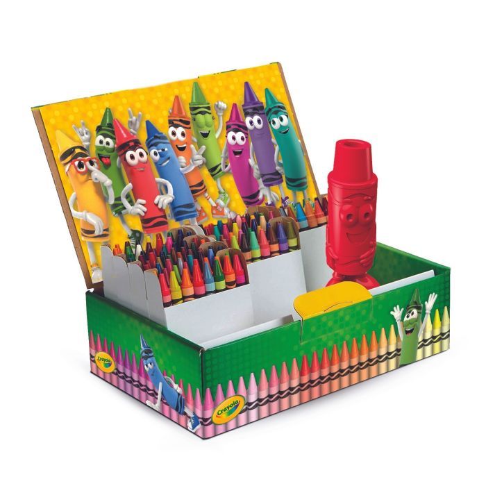 Карандаши цветные Crayola воскові, 120 шт зі стругачкою (52-6920) изображение 4