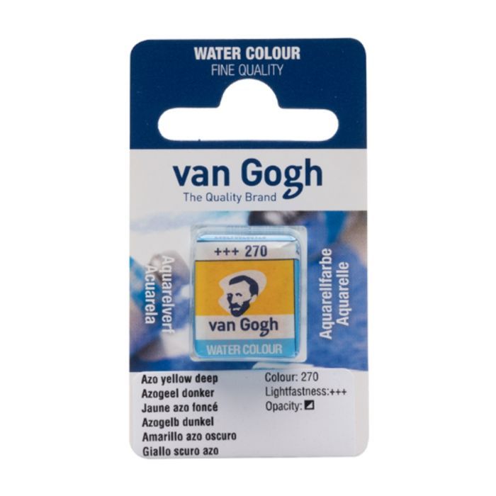 Акварельні фарби Royal Talens Van Gogh (270), AZO Жовтий темний, кювета (8712079419097)