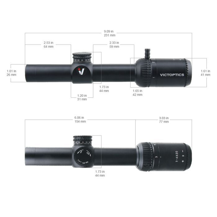 Оптичний приціл Vector Optics ZOD 1-4x20 (25.4 мм) SFP VMD-2 (OPSL18) зображення 3
