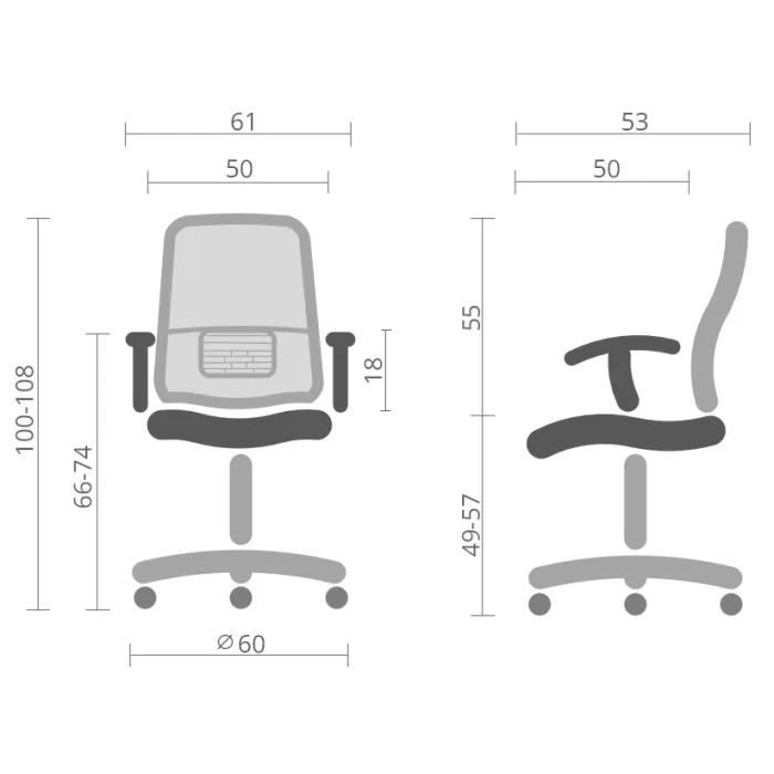 Офісне крісло Аклас Ленні TILT Чорний (Чорний/Чорний) (00163487) зображення 12