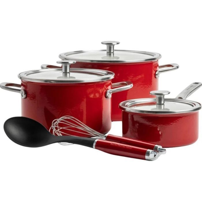 Набір посуду KitchenAid Steel Core, 8 предметів (CC004920-001) > ціни в Києві та Україні Набір посуду KitchenAid Steel Core, 8 предметів (CC004920-001)