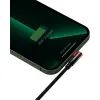 Дата кабель USB 2.0 AM to Lightning 1.0m 2.4A 90° corner black/red Baseus (CAVP000020) изображение 5