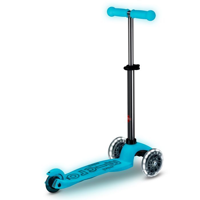 Самокат Micro Mini Deluxe Glow LED льодовик аква (MMD218) изображение 3