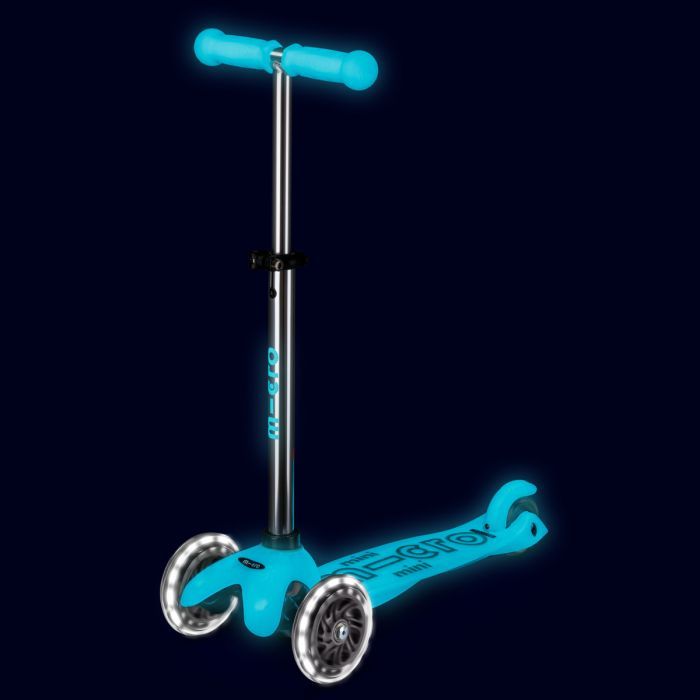 Самокат Micro Mini Deluxe Glow LED льодовик аква (MMD218) зображення 6