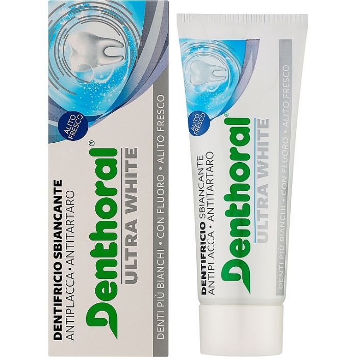 Зубна паста Denthoral Dentifricio Ultra White Ультра відбілювання 75 мл (8002185041610)
