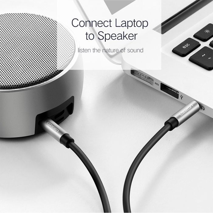 Кабель мультимедійний 3.5mm M to 3.5mm M 1.5m AV119 black Ugreen (10734) зображення 12 Кабель мультимедійний 3.5mm M to 3.5mm M 1.5m AV119 black Ugreen (10734) зображення 12