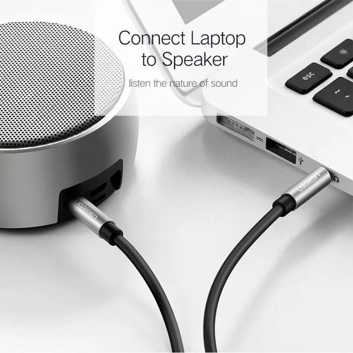 Кабель мультимедійний 3.5mm M to 3.5mm M 0.5m AV119 black Ugreen (10732) зображення 12