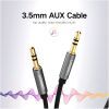 Кабель мультимедійний 3.5mm M to 3.5mm M 0.5m AV119 black UGREEN (10732) зображення 4