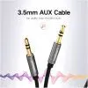 Кабель мультимедійний 3.5mm M to 3.5mm M 0.5m AV119 black Ugreen (10732) зображення 4