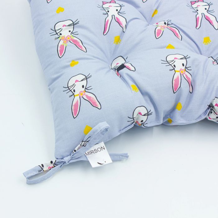 Подушка на стілець MirSon Бязь Принт 17-0527 Bunnies 50х50 см (2200006276838) зображення 2