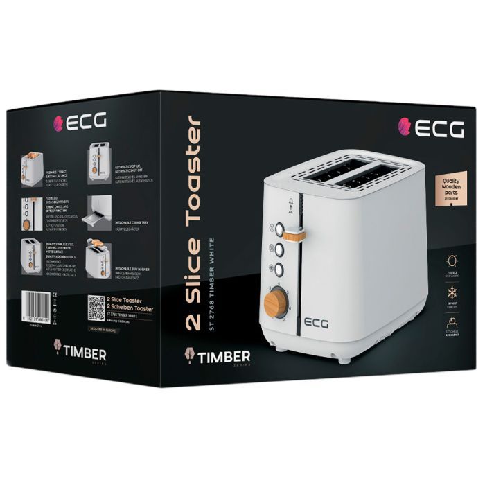 Тостер ECG ST 2768 Timber Petrol изображение 10