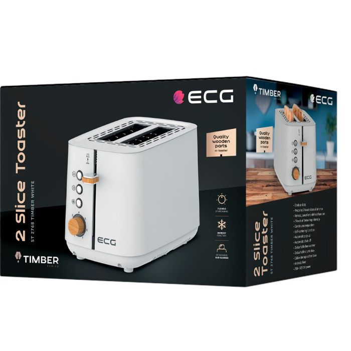 Тостер ECG ST 2768 Timber Petrol изображение 9
