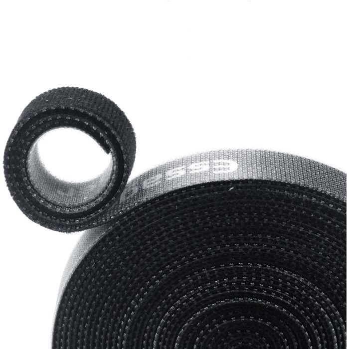 Набір для кріплення стрічка-липучка Cable Organizer 5m Black Essager (EXD-LXD01)