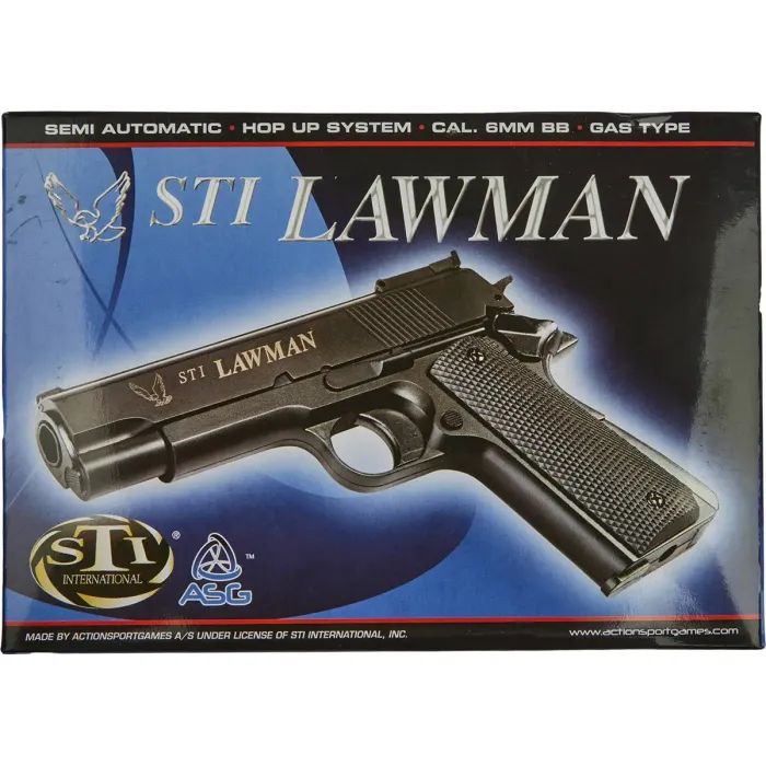 Страйкбольный пистолет ASG STI Lawman Green Gas (14770) изображение 6