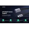 Перехідник OTG USB 3.0 AF to USB-C 0.1m US378 black Ugreen (70889) зображення 9